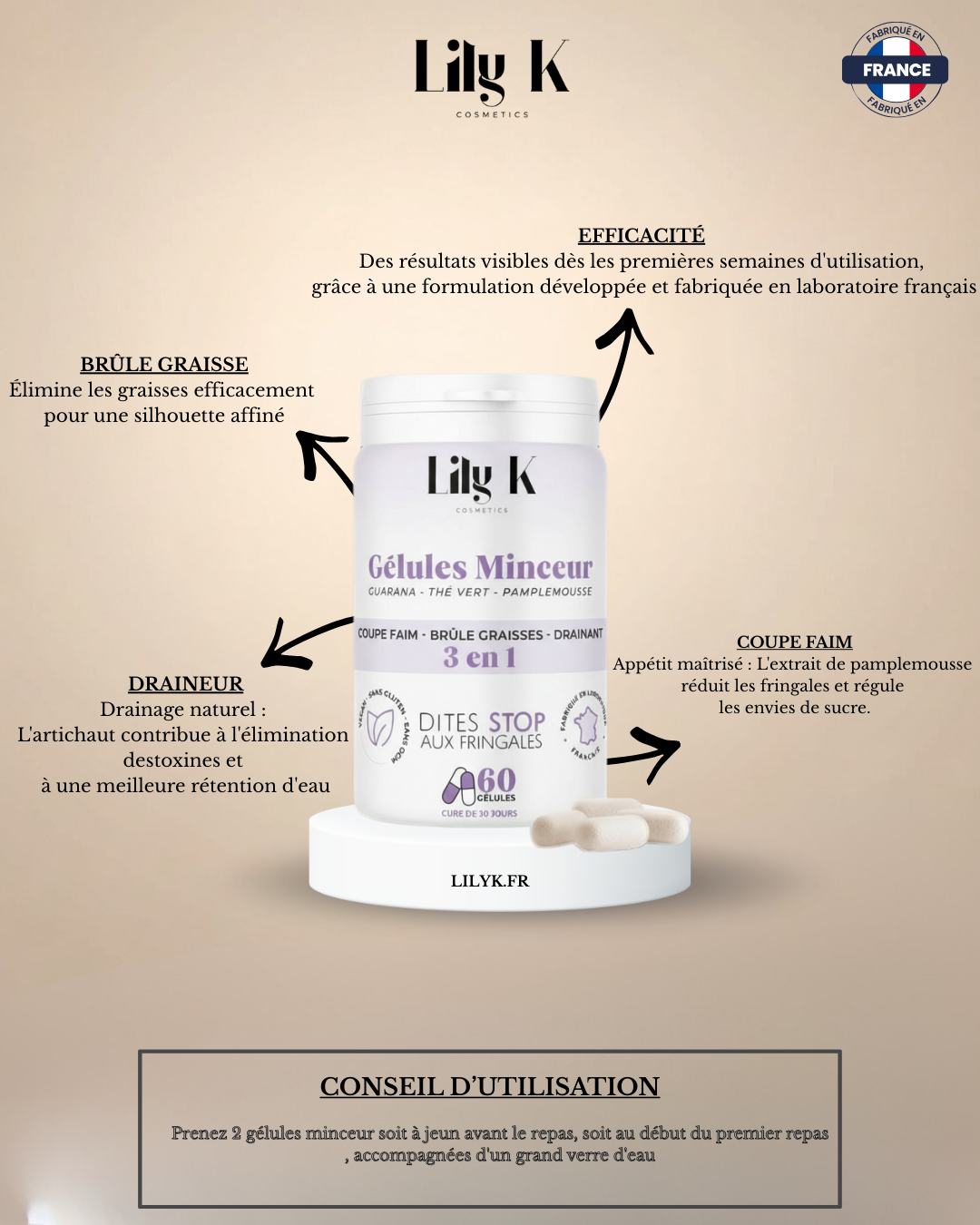 Gélules Minceur 3 en 1